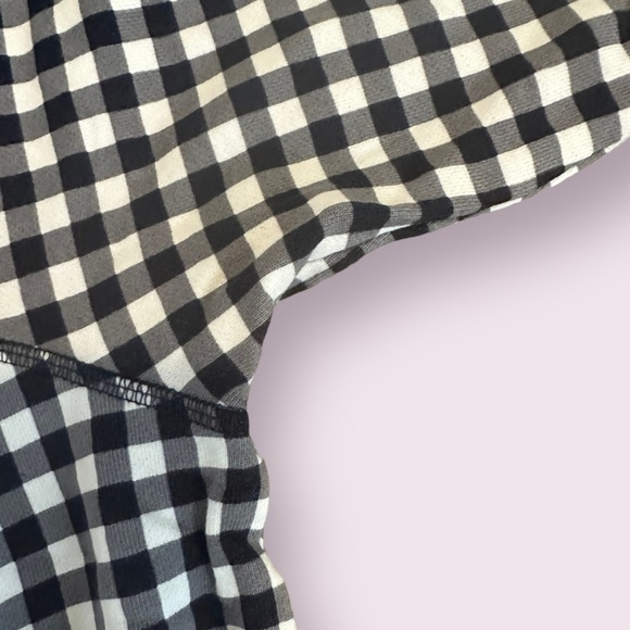 EUC Draper James Gingham Plaid Navy Size M Sweatshirt - Picture 3 of 5